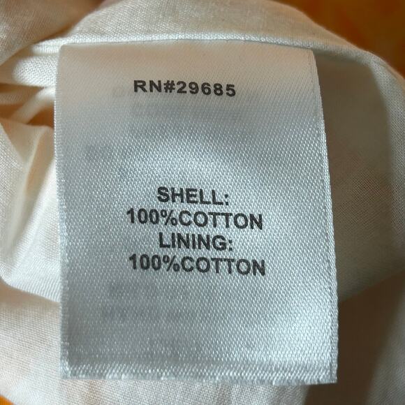 Pendleton Dress NWT Size 18 Preppy Sleeveless Cotton Geometric Lined Orange - Picture 4 of 8